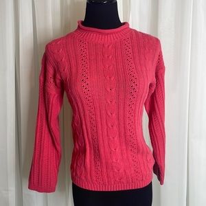 Coral Ribbed OLD NAVY Sweater, size 10/12